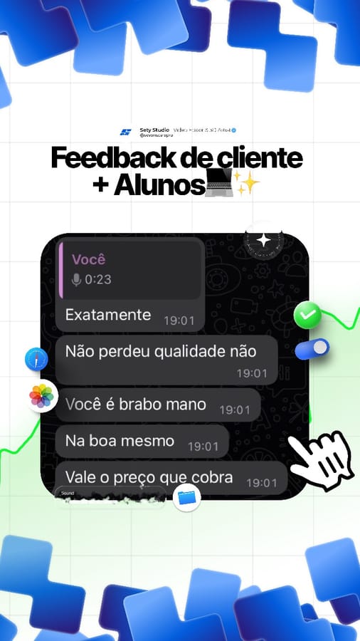 Depoimento cliente loja esportiva