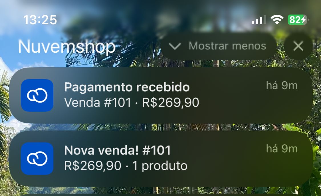 Nova venda confirmada