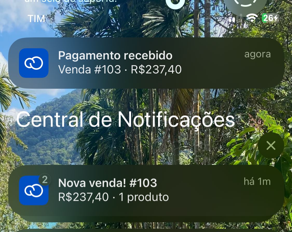 Pagamento recebido — Nuvemshop
